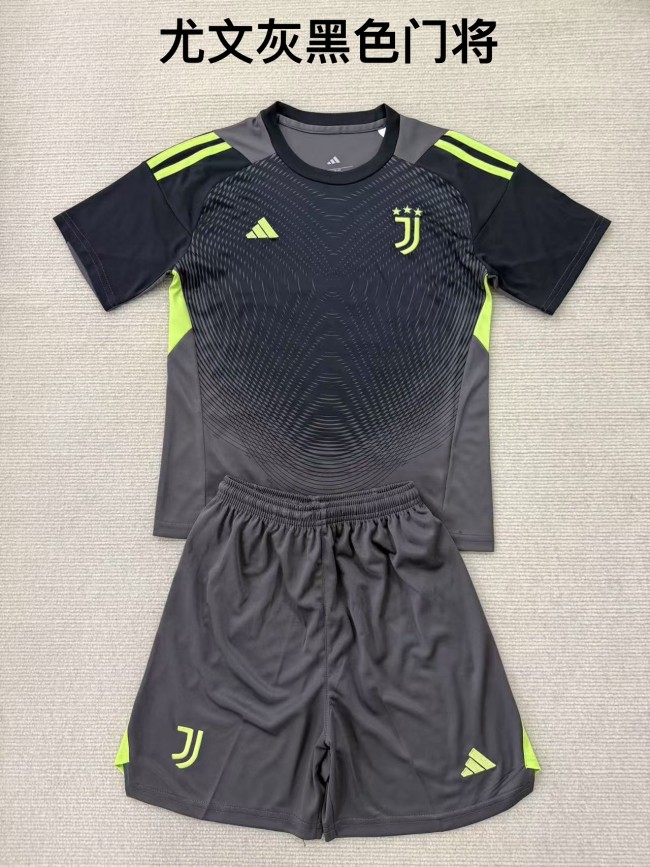 Juventus goalkeeper black grey kid adult 25-26
