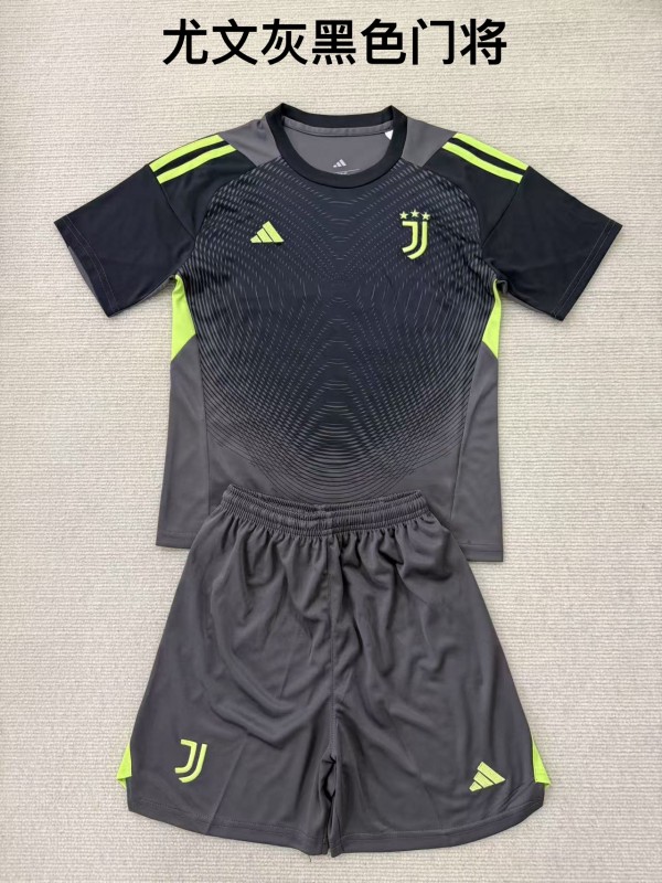 Juventus goalkeeper black grey kid adult 25-26