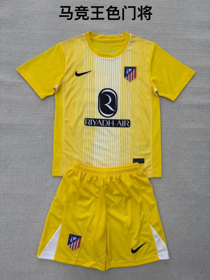 Atletico Madrid goalkeeper yellow kid adult 25-26