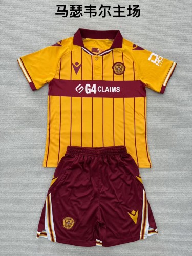Motherwell F.C. home kid adult with shorts 25-26 