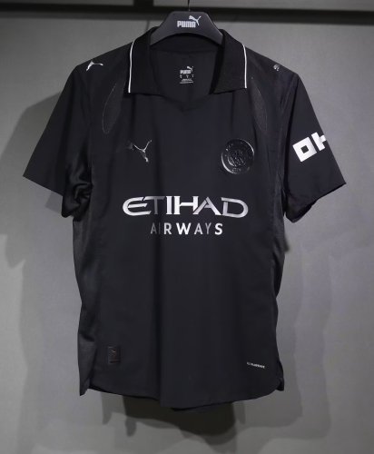 Manchester City away black 25-26 player version