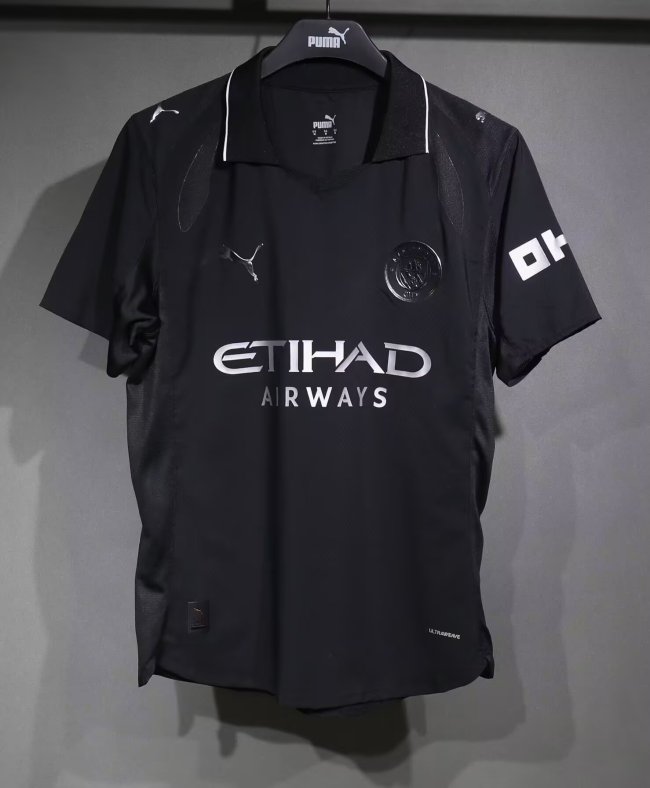 Manchester City away black 25-26 player version