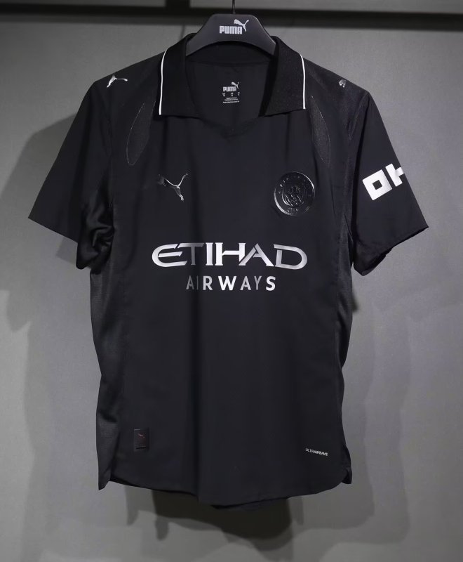 Manchester City away black 25-26 player version