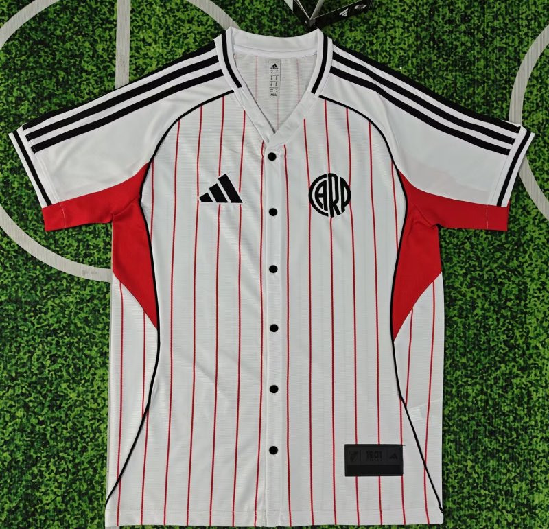 River Plate baseball uniform white 2025