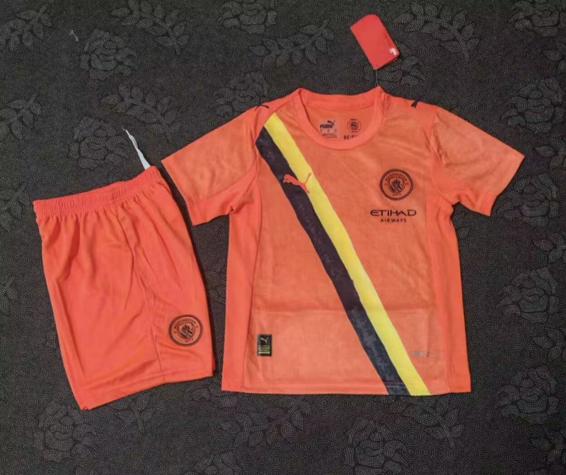 Manchester city orange kid 25-26
