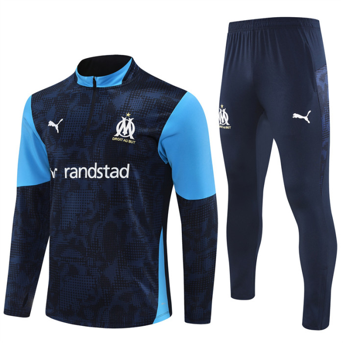 Olympique de Marseille tracksuit camouflage navy kid adult 25-26
