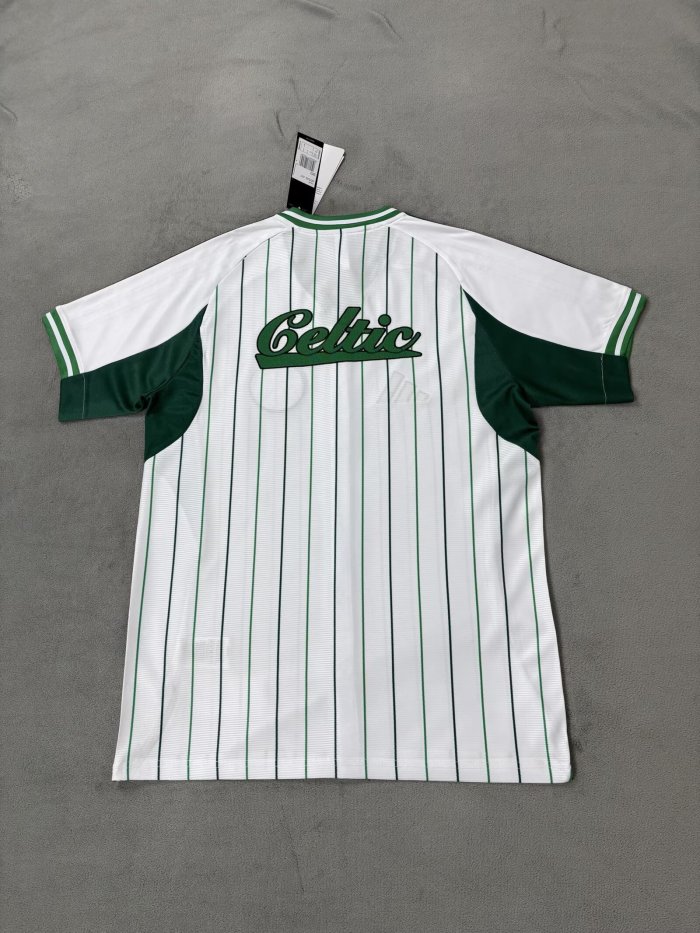 Celtic F.C. baseball uniform white S-4XL 25-26