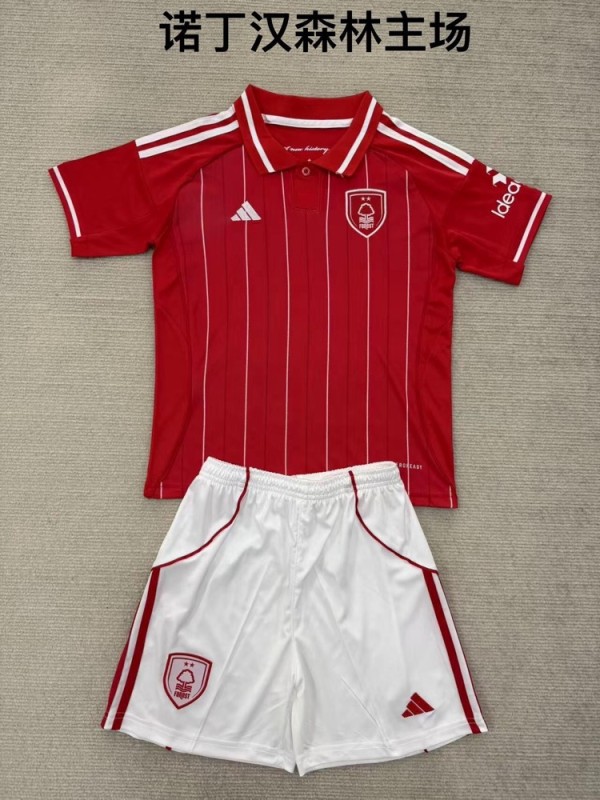 Nottingham Forest home kid adult with shorts 25-26 