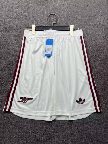 Arsenal third white shorts 25-26
