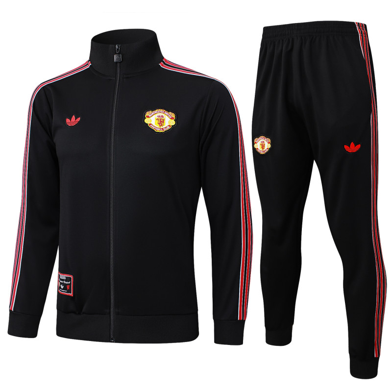 Manchester united jacket black kid adult 25-26 #A2508#E2514
