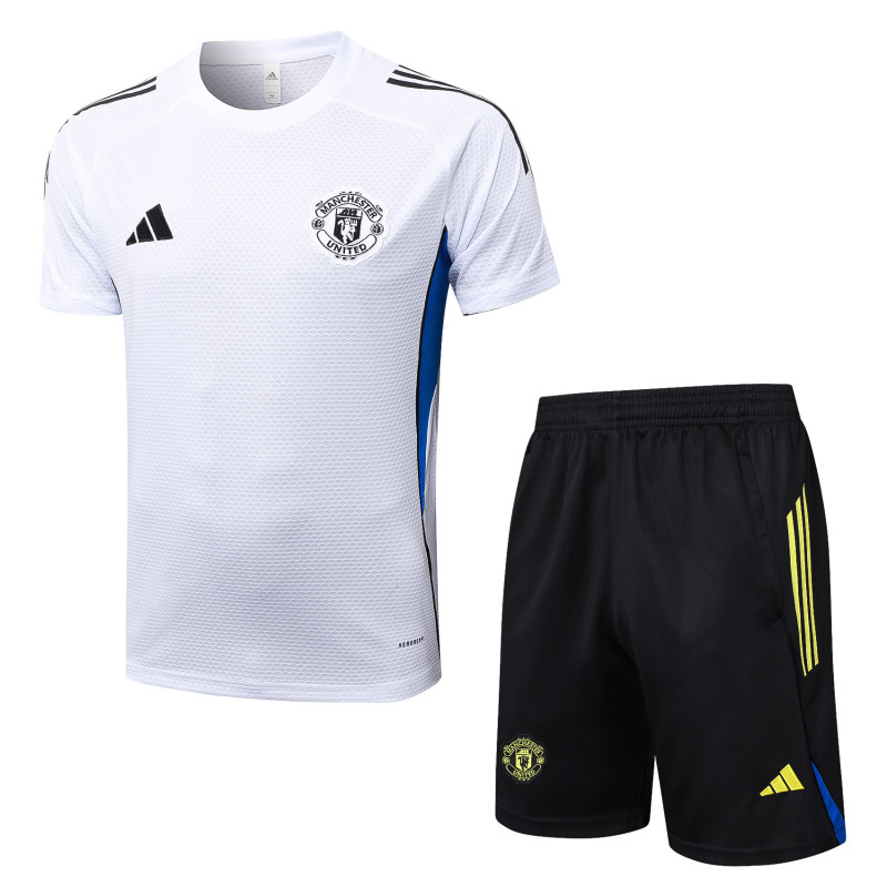 Manchester united training white with shorts 25-26 #D25155