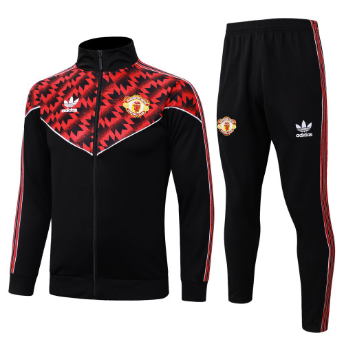 Manchester untied  jacket black red kid adult 25-26 #A2562#E25105