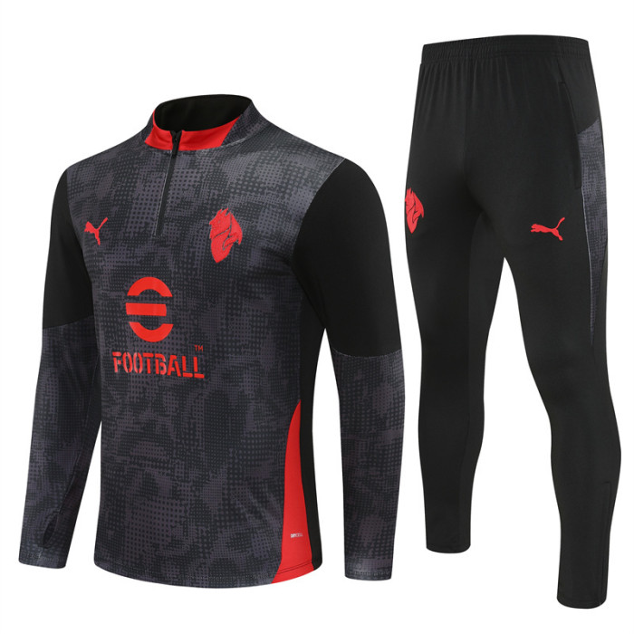 AC Milan tracksuit black kid adult 25-26