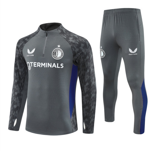  Feyenoord Rotterdam tracksuit grey kid adult 25-26