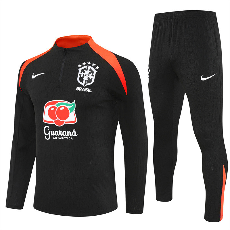 Brazil tracksuit black kid adult 25-26 player version