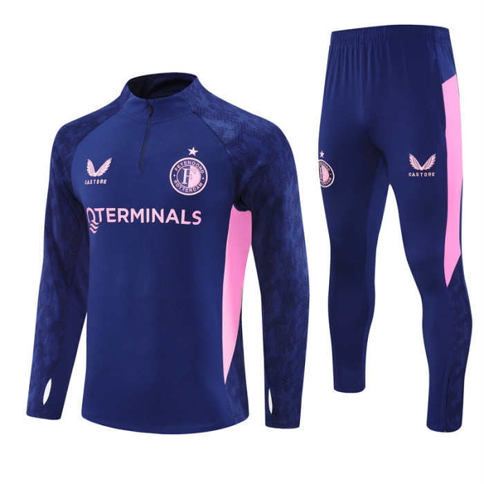  Feyenoord Rotterdam tracksuit navy kid adult 25-26