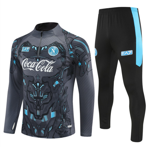 Napoli tracksuit black grey kid adult 25-26