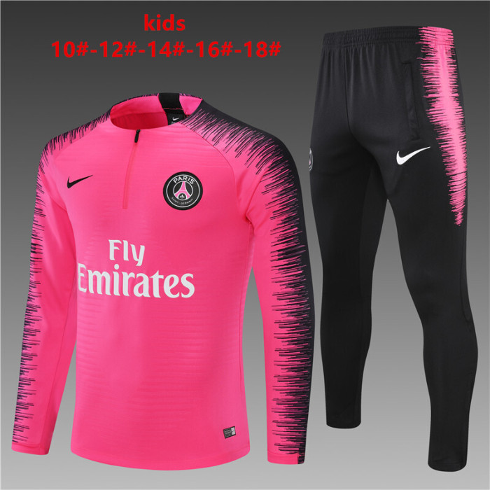 Paris Saint-Germain tracksuit pink kid 18-19 player version