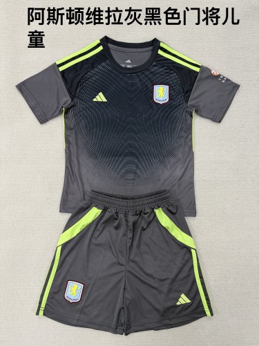 Aston Villa goalkeeper grey black kid 25-26