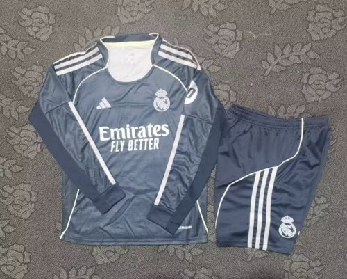 Real Madrid away kid 25-26 long sleeve