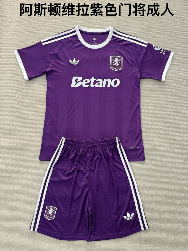 Aston Villa goalkeeper purple with shorts 25-26
