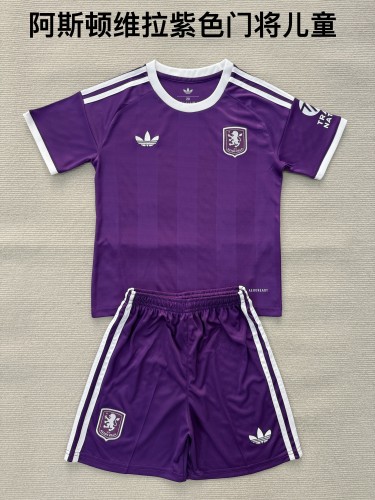 Aston Villa goalkeeper purple kid 25-26