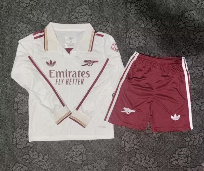 Arsenal third  kid  25-26 long sleeve