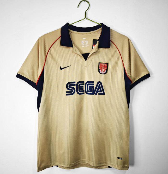 Arsenal 01-02 away yellow retro #710#811