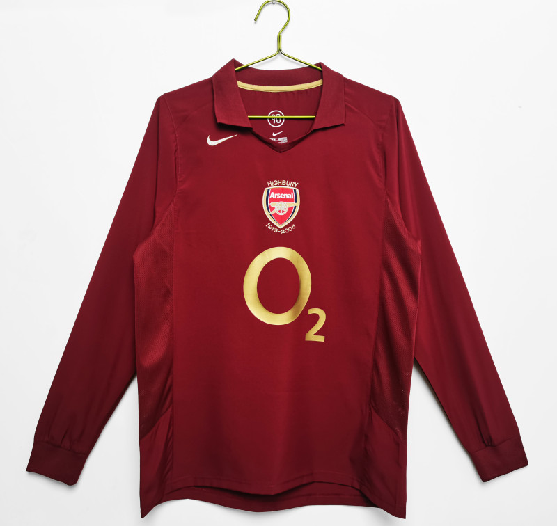 Arsenal 2005-2006 home long sleeve retro