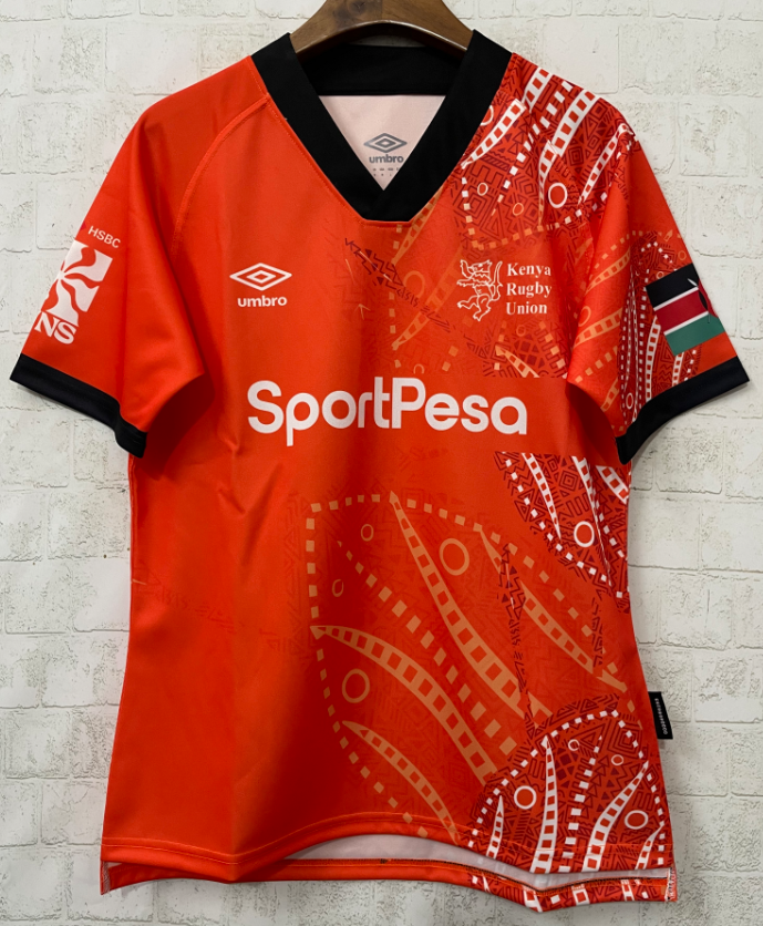 Kenya rugby union red S-5XL 25-26