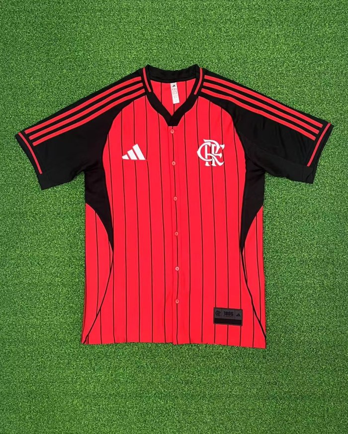 Flamengo baseball uniform red 25-26