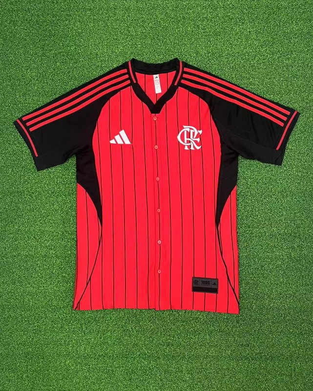 Flamengo baseball uniform red 25-26