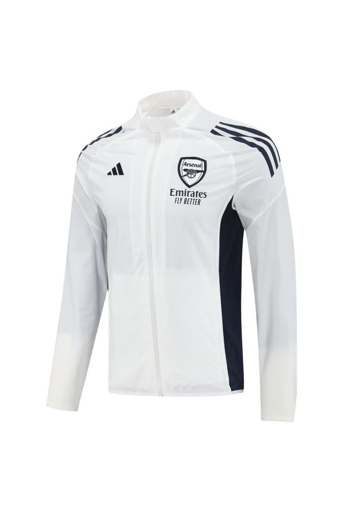 Arsenal windbreaker white S-3XL 25-26
