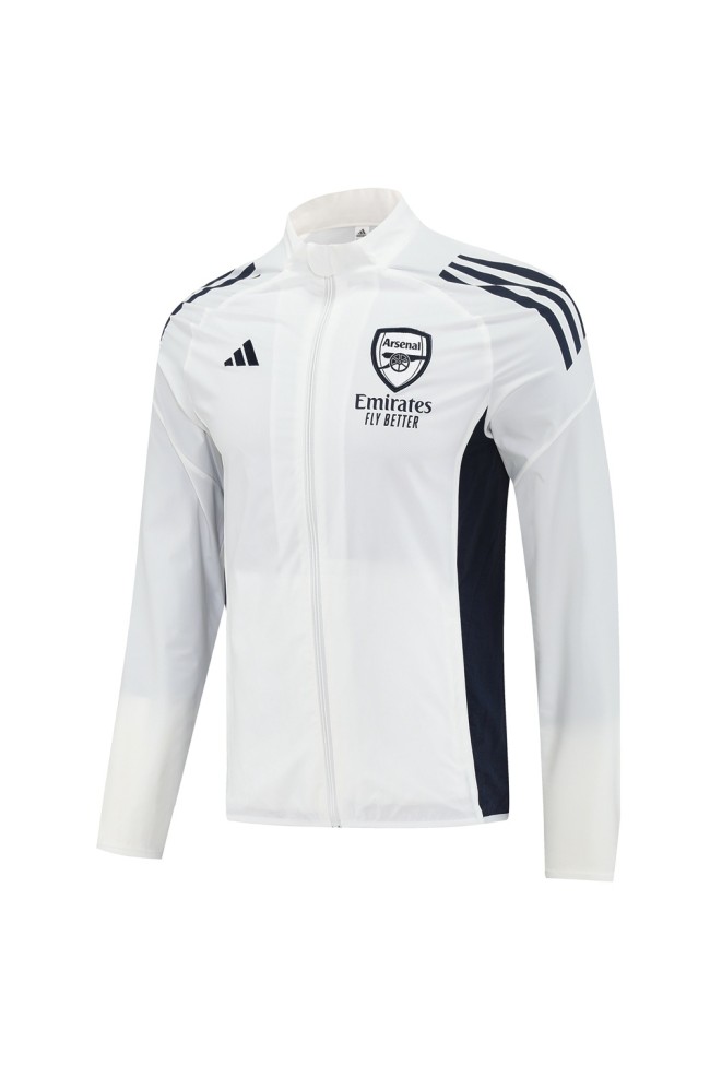 Arsenal windbreaker white S-3XL 25-26