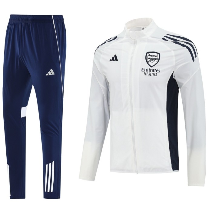 Arsenal windbreaker white S-3XL 25-26