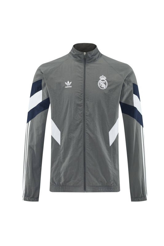 Real Madrid grey windbreaker S-3XL 25-26