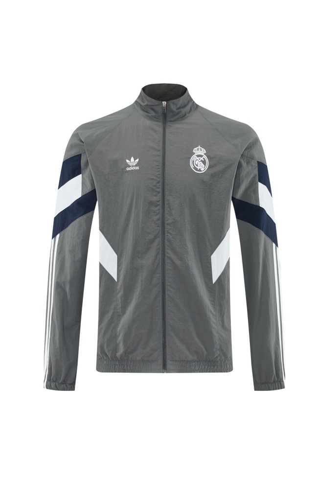 Real Madrid grey windbreaker S-3XL 25-26