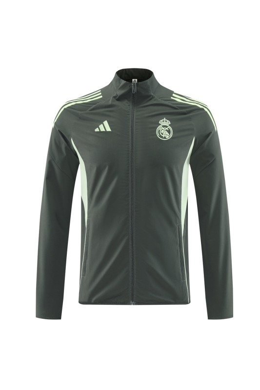 Real Madrid dark green windbreaker S-3XL 25-26