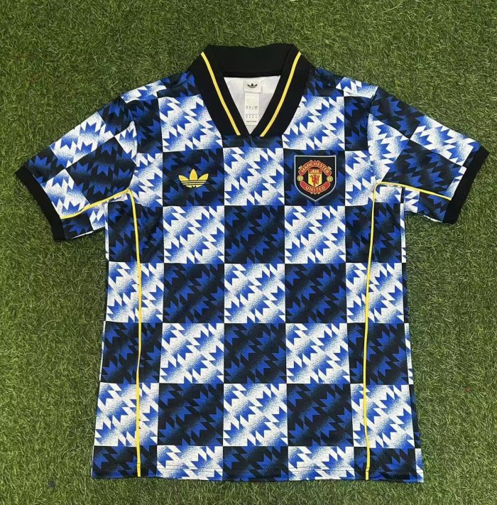 Manchester United retro blue grey 25-26