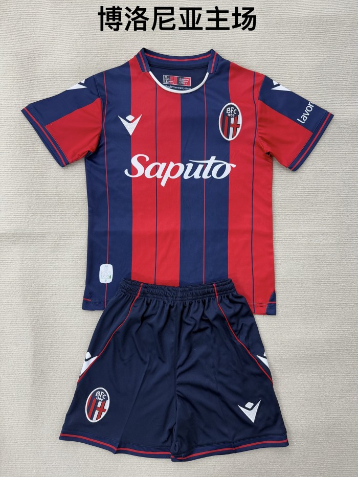 Bologna F.C. home kid adult with shorts 25-26