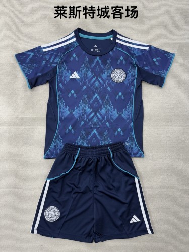 Leicester City away kid adult with shorts 25-26