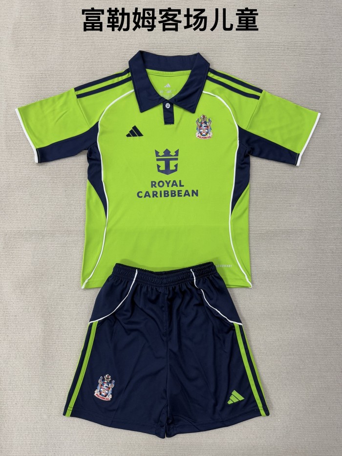 Fulham away kid adult with shorts 25-26