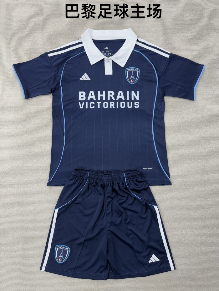 Paris FC home kid adult with shorts 25-26