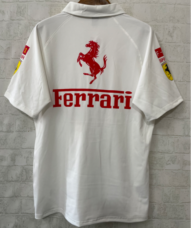 Scuderia Ferrari polo white 2026