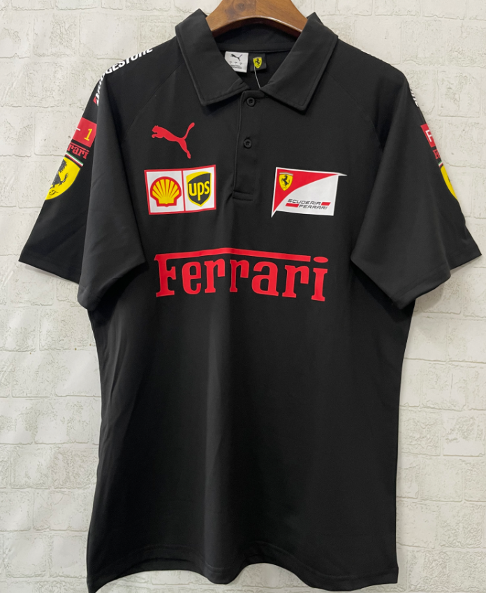 Scuderia Ferrari polo black 2026