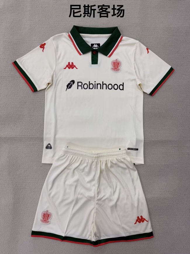 OGC Nice away kid adult with shorts 25-26