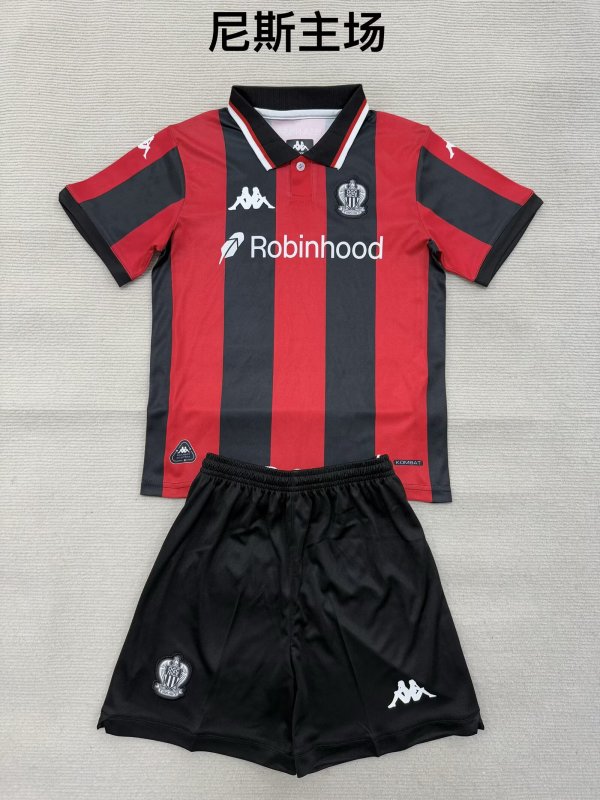 OGC Nice home kid adult with shorts 25-26