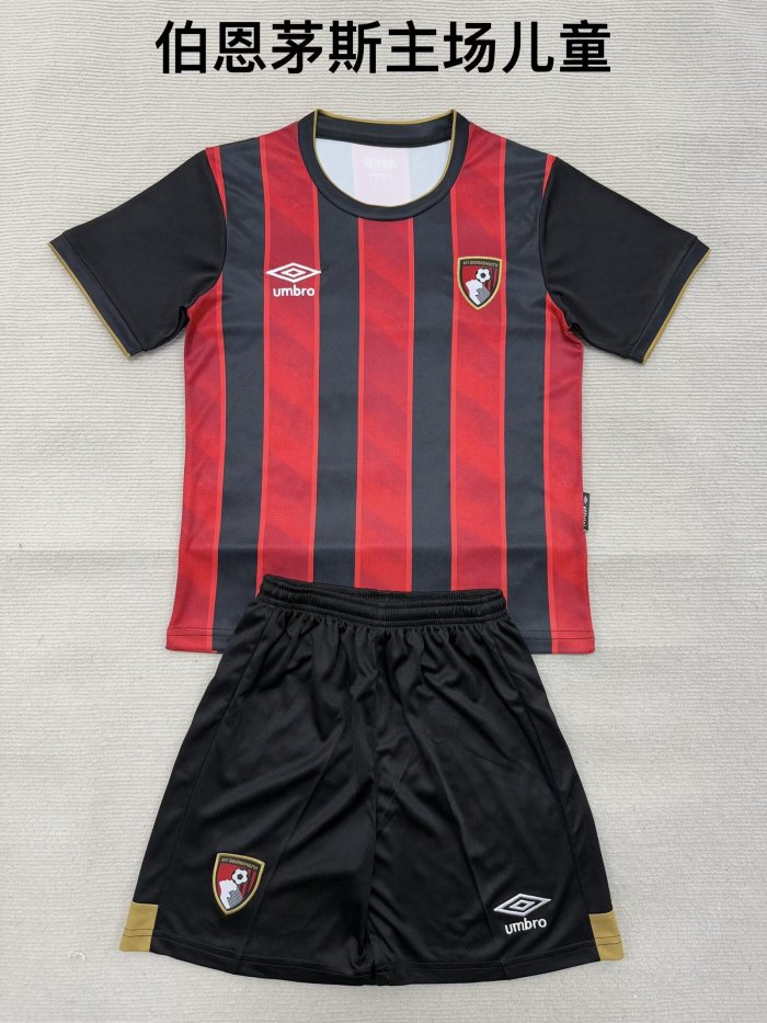 Bournemouth home kid adult with shorts 25-26