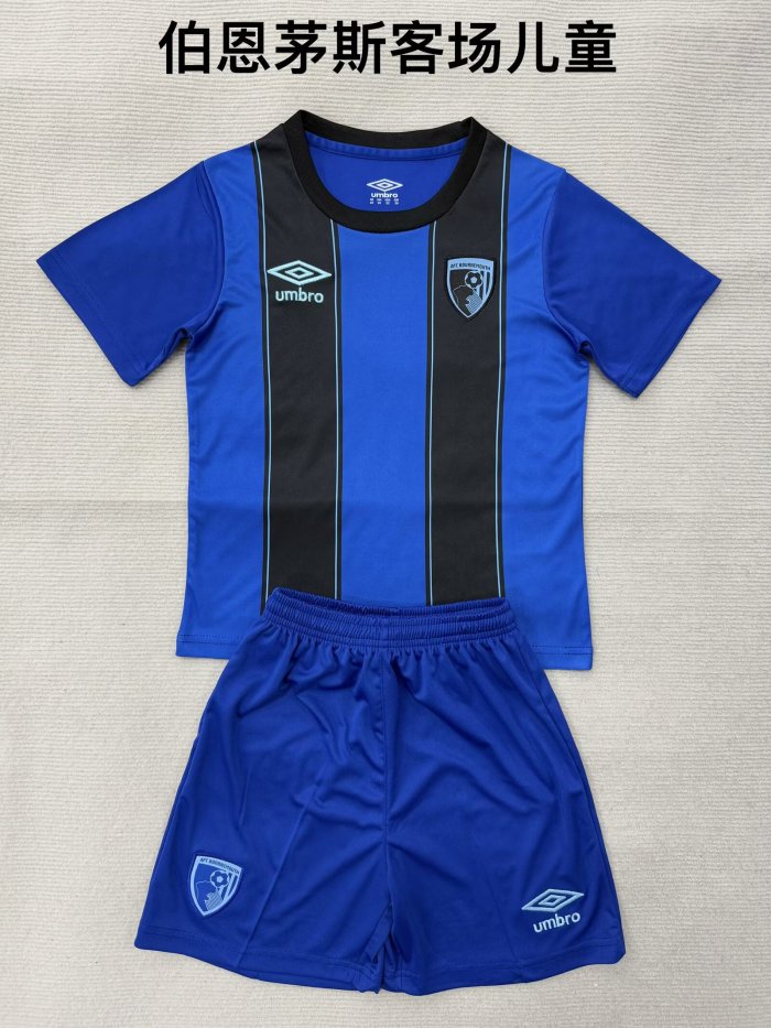 Bournemouth away kid adult with shorts 25-26