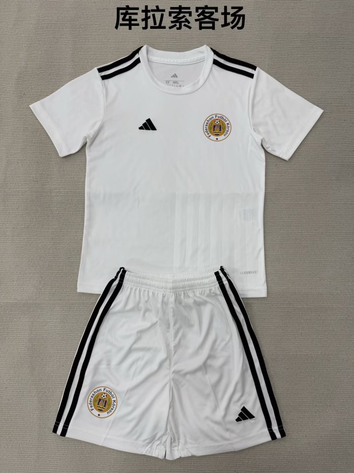 Curaçao away white kid adult with shorts 2026 WC